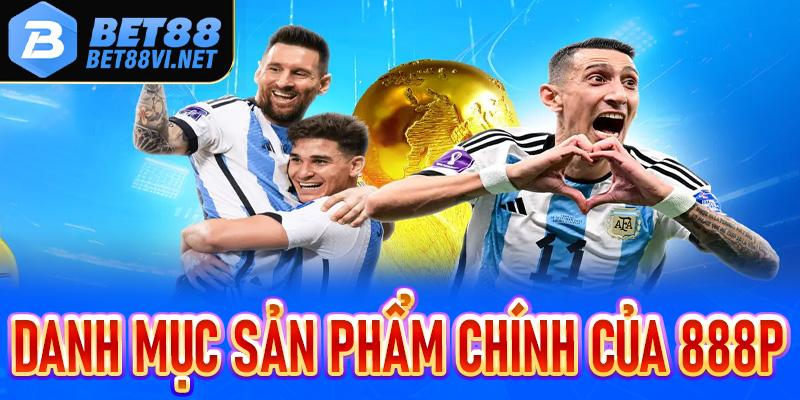 Các danh mục sản phẩm chính của 888P